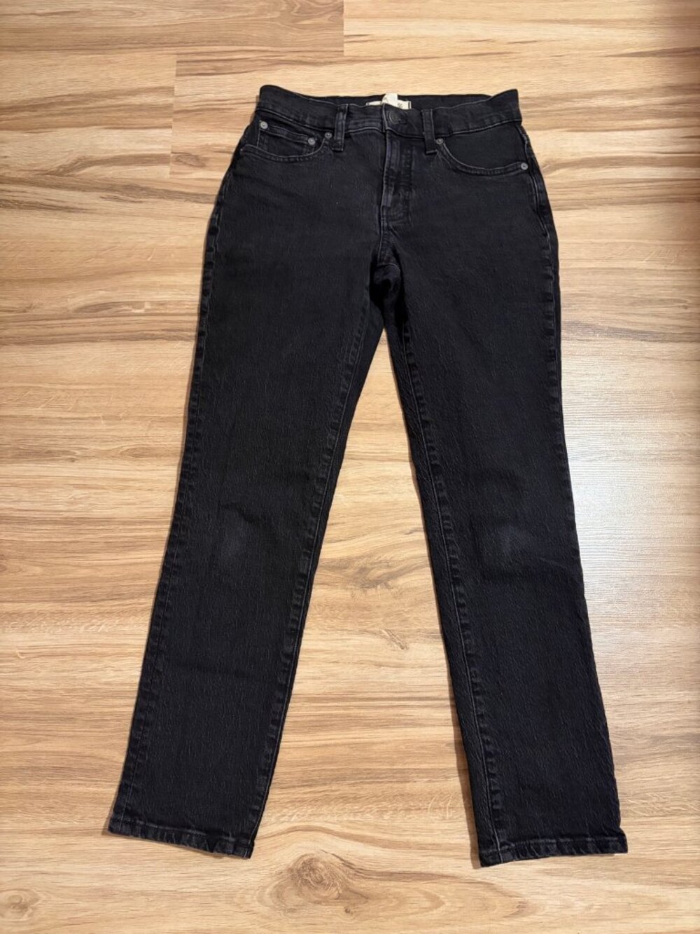Madewell The Mid-Rise Perfect Vintage Jean Black Jeans - Size 25